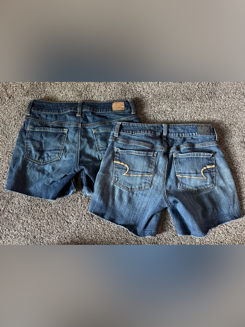 AEO Stretch Denim Shorts Pair - Blue Jean Shorts
